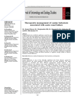 Therapeutic Management of Canine Babesiosis Associated With Acute Renal Failure