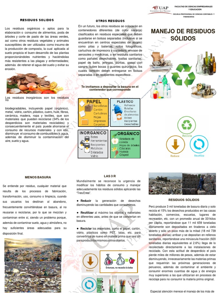Manejo y reciclaje de residuos sólidos | PDF | Reciclaje | Residuos