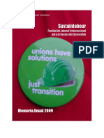 Memoria Anual 2009: Sustainlabour, Fundación Laboral Internacional para El Desarrollo Sostenible (Sustainlabour, 2009)