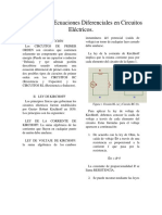 Aplicacion de Ecuaciones Diferenciales en Circuitos Electricos