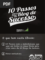 eBook 10 Passos Para Criar Um Blog de Sucesso