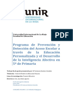 Proyecto Sobre Acoso Escolar PDF