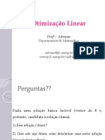 Otimização Linear PO5 Método Simplex