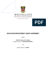 1 Education Recruitment Agent Agreement