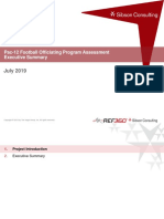 Pac-12 Football Officiating Program Assessment Executive Summary