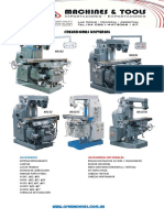 Ofa Machines Tools SRL Fresadoras Universales Caracteristicas Tecnicas de Las Fresadoras Universales 1210539 PDF