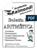 Numeración, Cuatro Operaciones, Divisibilidad, Primos 01 PDF