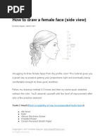 RapidFireArt Tutorials How To Draw A Female Face Side View