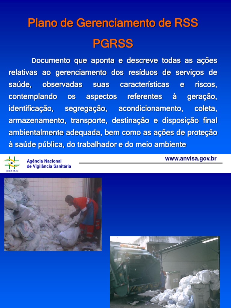 Anvisa 7 - Pgrss Passo A Passo | PDF | Desperdício | Bem-estar