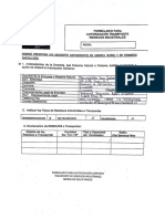 Formulario Para Autorización Transporte Residuos Industriales