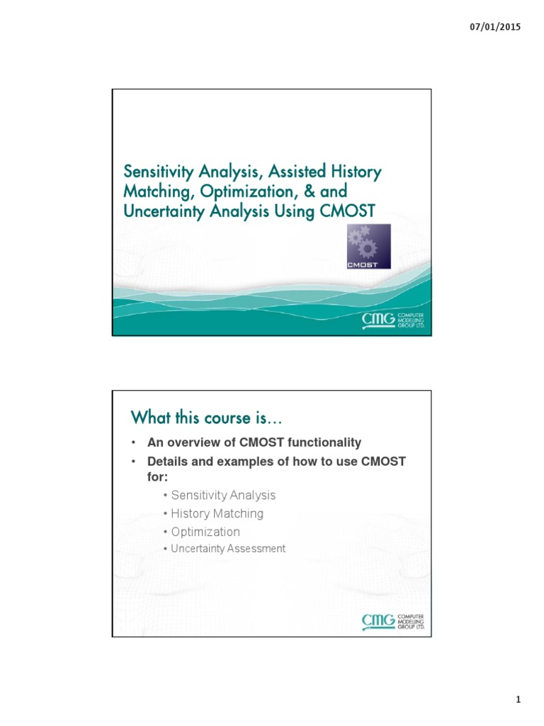 CMOST: Sensitivity & Optimization Techniques | PDF | Errors And ...