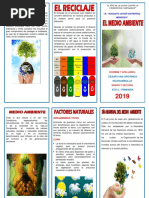 Díptico sobre el Cuidado del Medio Ambiente | PDF | Residuos | Entorno ...