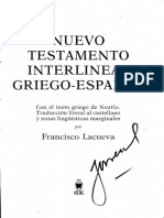 Nuevo Testamento Interlineal Griego Español EVANGELIOS