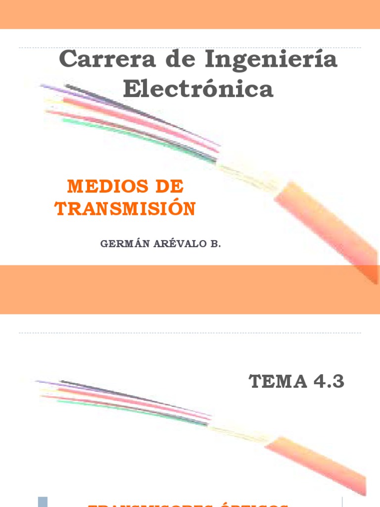 Transmisores Ópticos: Diodos LED y Láser | PDF | Diodo emisor de luz ...