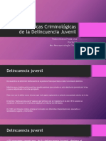 Características Criminológicas de La Delincuencia Juvenil