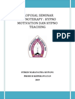 Proposal Seminar Hypnoterapy: Hypno Motivation Dan Hypno Teaching