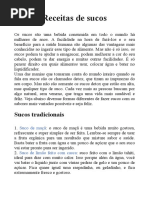 Receitas de Sucos