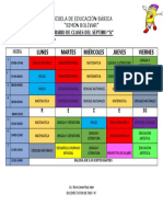 Horario de Septimo A 2019