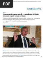 Vazamentos de Mensagens de Ex-embaixador Britânico Provocam Caça Às Bruxas Do Brexit _ Internacional _ EL PAÍS Brasil