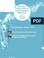 Operasi & Pemeliharaan Sistem Drainase Perkotaan.