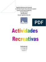 Actividades Recreativas