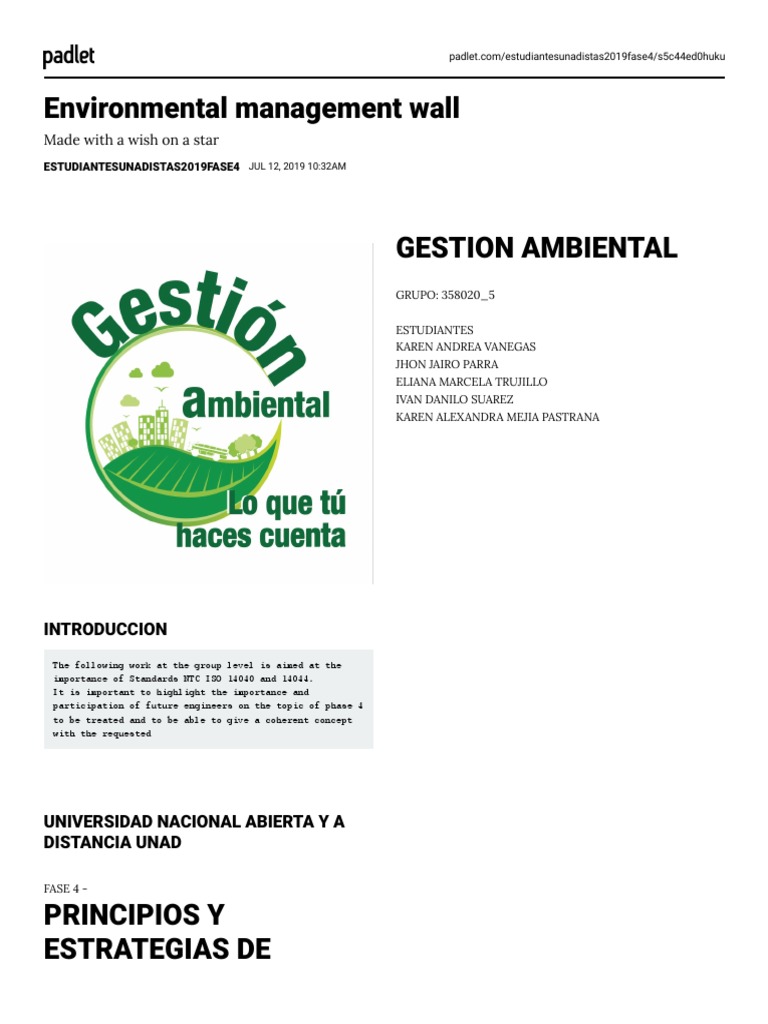 Padlet Pdf Life Cycle Assessment International Organization For