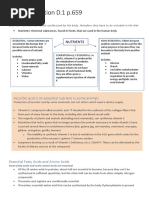 Human Nutrition D.1 p.659: Essential Nutrients