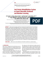 An IoT-Enabled Stroke Rehabilitation System Based On Smart Wearable Armband and Machine Learning