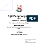 SIJIL Penghargaan