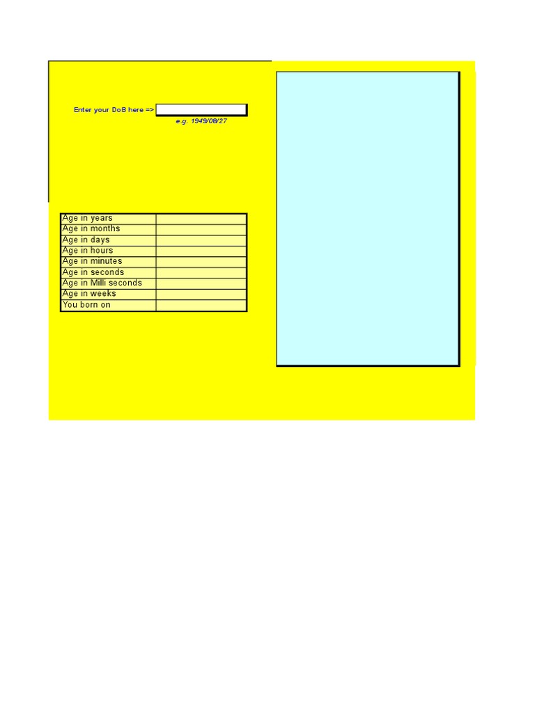 Age Calculater | PDF