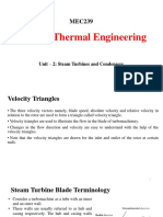 Applied Thermal Engineering: Unit - 2: Steam Turbines and Condensers