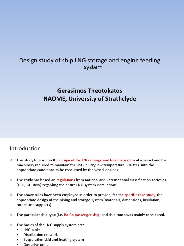 LNG Storage and Engine Design Study | PDF | Liquefied Natural Gas ...