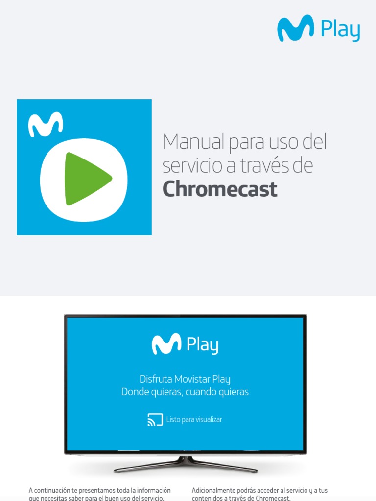 Manual de Movistar Play en Chromecast | PDF | Tecnología de información ...
