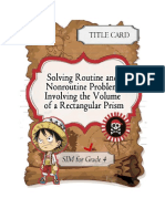 Solving Routine and Nonroutine Problem Involving The Volume of A Rectangular Prism SIM For Grade 4