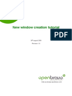 Openbravo Oracle New Window Tutorial v1.0