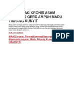 Obat Maag Kronis Asam Lambung Gerd Ampuh Madu Tripang Kunyit