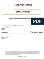 Camels Ratings: USAID-Funded Economic Governance II Project