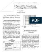 Preparation of Papers in Two-Column Format For Conference Proceedings Sponsored by IEEE