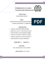 Fármacos Utilizados en Odontopediatría