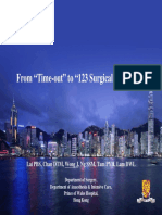From "Time-Out" To "123 Surgical Safety 123": Lai PBS, Chan DTM, Wong J, NG SSM, Tam PYH, Lam DWL