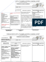 Formatos de Informe y Proyeccion Del Avance Academico Bi