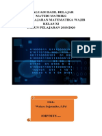 Evaluasi Hasil Belajar Matriks