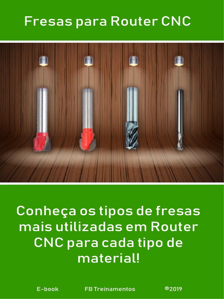 Ebook Tipos de Fresas Router CNC | PDF | Plástico | Materiais de construção