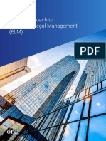A New Approach To Enterprise Legal Management (ELM) : White Paper