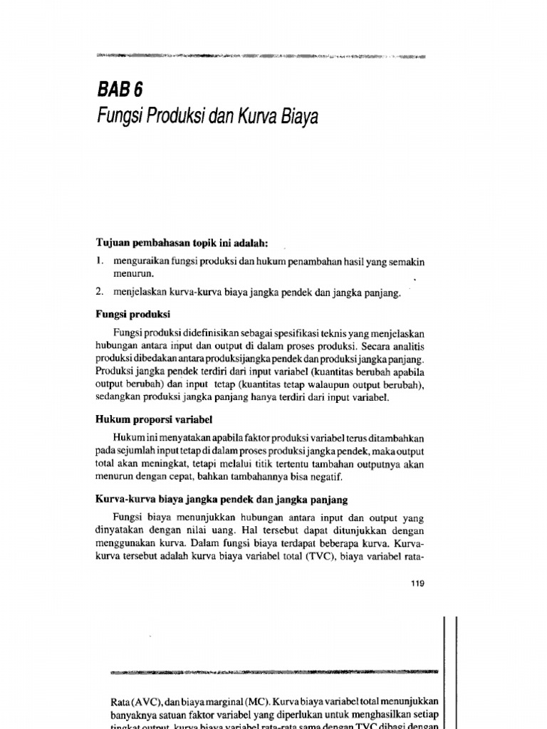 Contoh Soal Biaya Produksi Ekonomi Mikro Contoh Soal