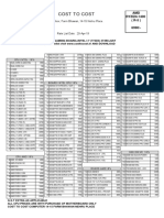 Cost To Cost Price List PDF