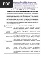 Detailed Advertisement For Faculty Recruitment 19.07