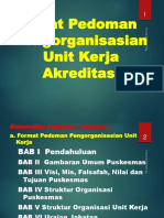 Format Pengorganisasian Unit Kerja