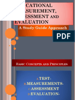 Educational Measurement Assessment and Evaluation