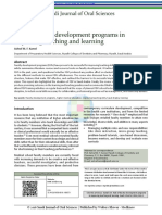 Role of Faculty Development Programs in Improving Teaching and Learning